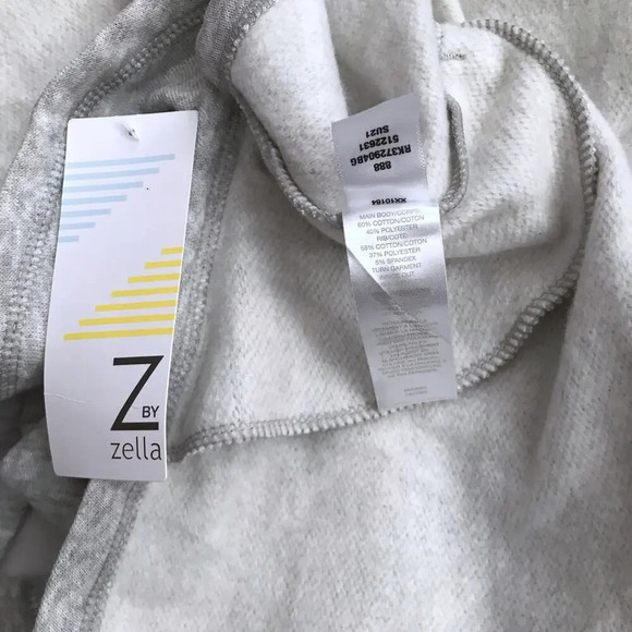 Z by Zella NWT Lightweight Heather Grey Jacket Girls S (7/8) - Picture 13 of 14